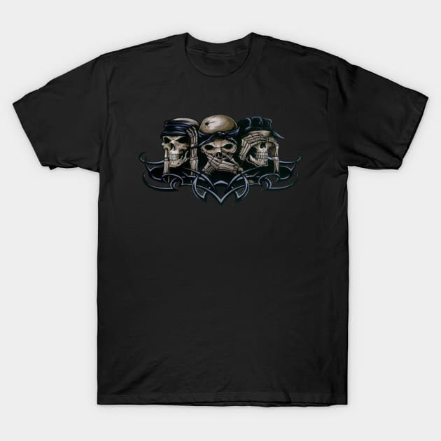 Hear No Evil Speak No Evil See No Evil T-Shirt by Reinrab